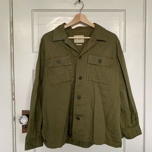 TNA Army Green Shirt Jacket